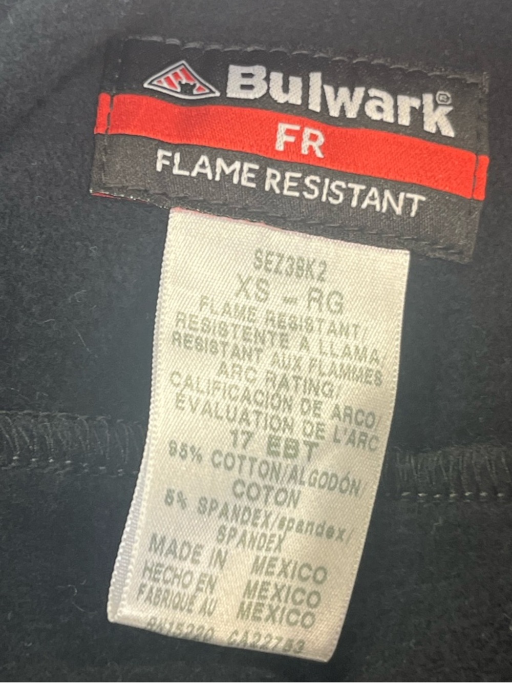 Bulwark FR Jacket Women's XS Black Fleece CAT 2 NFPA 2112 Reflective Workwear - Picture 10 of 10